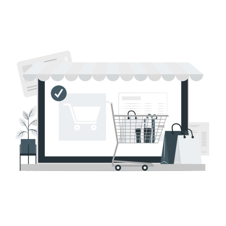 Ecommerce checkout laptop-cuate